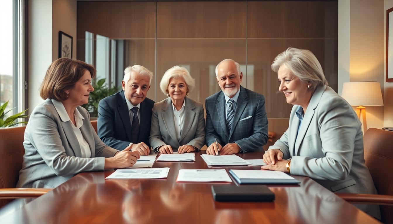 Business agreement signing